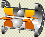 turbine flow meter animation